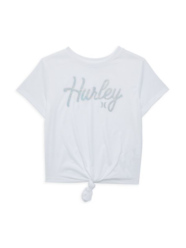 Hurley Girls Logo Tie Hem Tee
